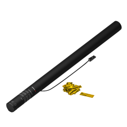 80cm Konfettishooter - Profi Metallic Flitter gold