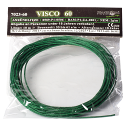 VISCO 60 - Anzündlitze grün 60 s/m, 10m Rolle