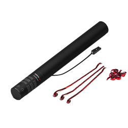 40cm Konfettishooter - Metalic Streamer rot
